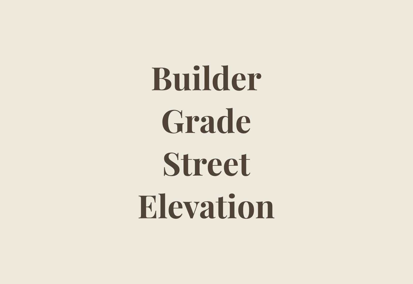 Builder single-family exterior with disciplined massing and restrained exterior materials.