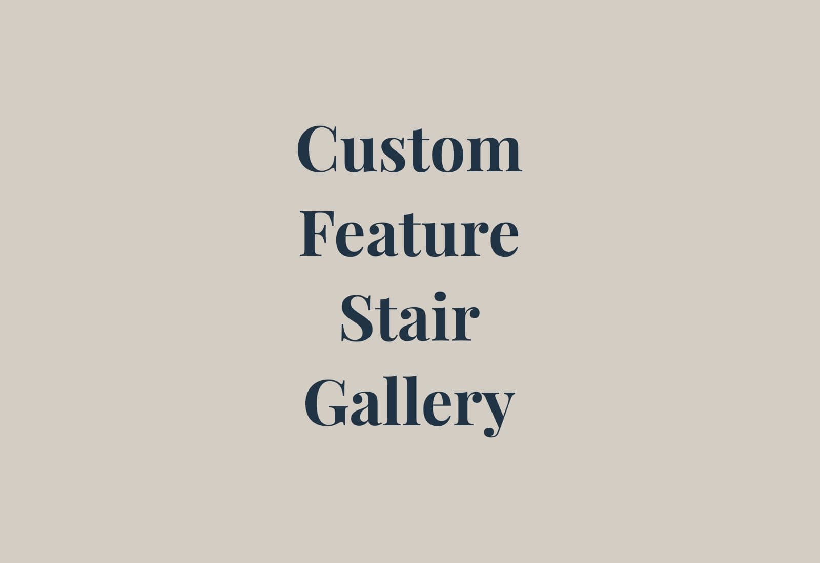 Custom interior stair and gallery space with strong geometry, refined finishes, and architectural focal elements.